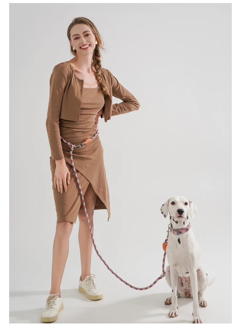 Waopet - Handsfree Riem - Multicolor